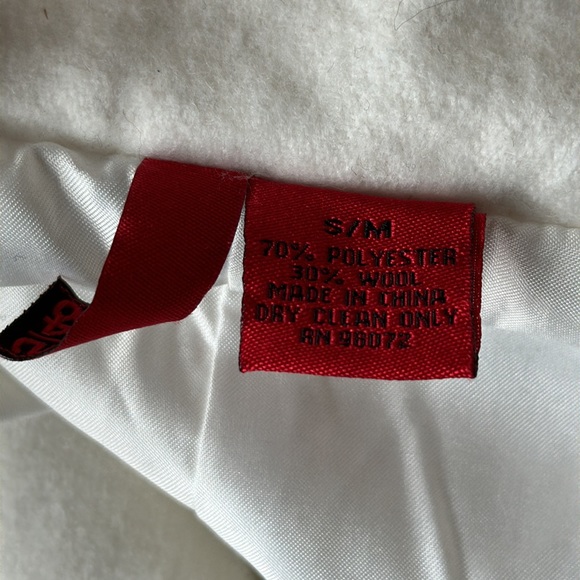 Vintage new Saks Fifth Ave wool cape coat double breasted tie waist capelette - Picture 7 of 7